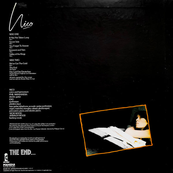 Nico (3) - The End... (LP, Album, RE)