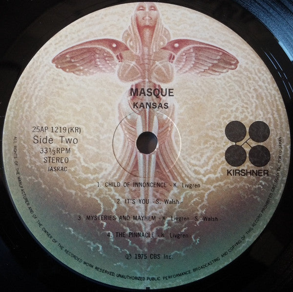 Kansas (2) - Masque (LP, Album, RE)