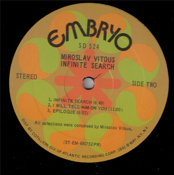 Miroslav Vitous - Infinite Search (LP, Album, PR )