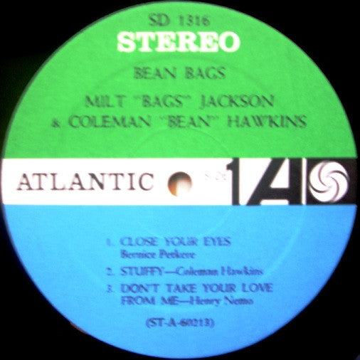 Milt Jackson / Coleman Hawkins - Bean Bags (LP, Album)