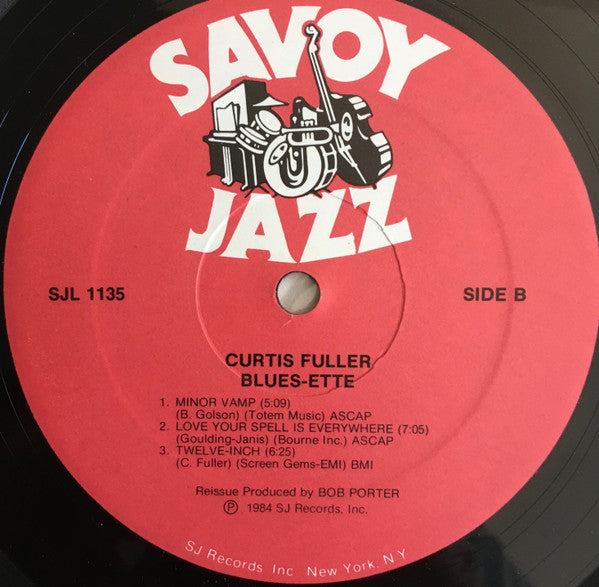 Curtis Fuller - Blues-ette (LP, Album, RE)