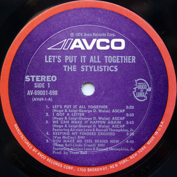 The Stylistics - Let's Put It All Together (LP, Album, Mon)