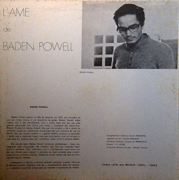 Baden Powell - L'Ame De Baden Powell (LP, Album, Gat)