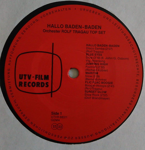 Rolf Tragau Top-Set - Hallo Baden Baden (LP, Album)