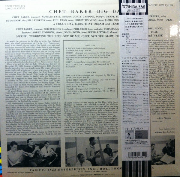 Chet Baker - Big Band (LP, Album, Mono, RE)