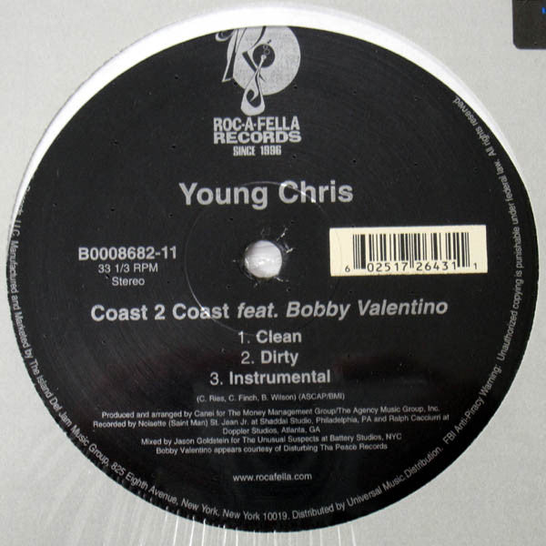 Young Chris - Coast 2 Coast (12"")