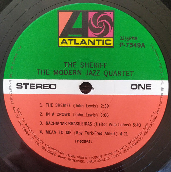 The Modern Jazz Quartet - The Sheriff (LP, Album, RE)