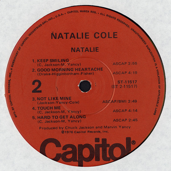 Natalie Cole - Natalie (LP, Album, Win)