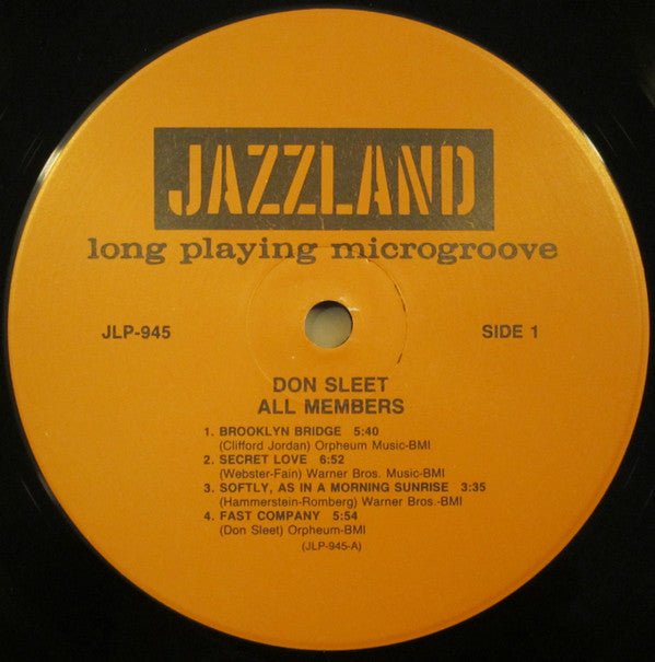 Don Sleet - All Members(LP, Album, Mono, RE)