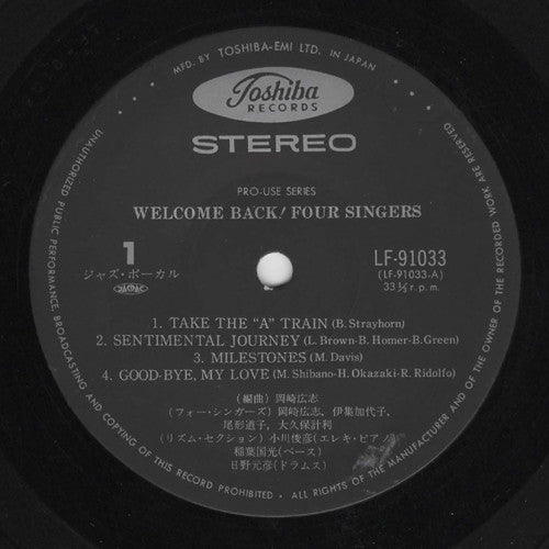 Four Singers - Welcome Back! (LP, Album)