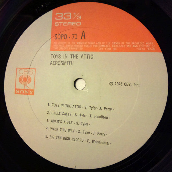 Aerosmith - Toys In The Attic (LP, Album)