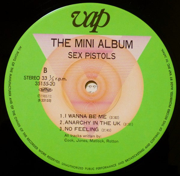 Sex Pistols - The Mini Album (LP, MiniAlbum, RP)