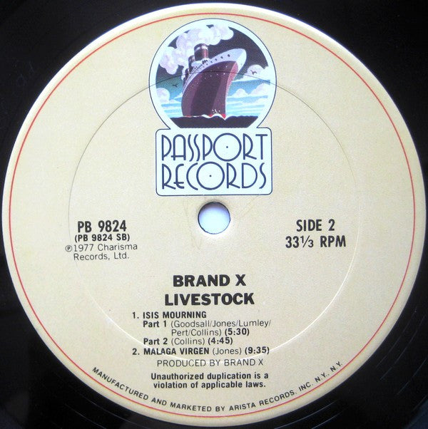 Brand X (3) - Livestock (LP, Album)