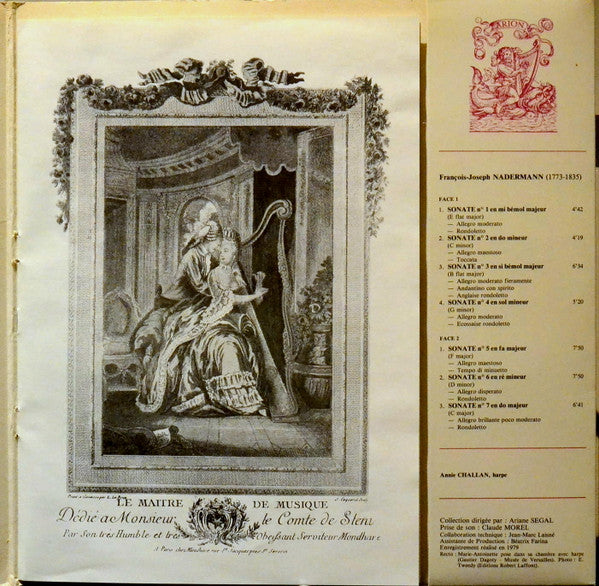 François Joseph Naderman - Sept Sonates Pour Harpe(LP, Gat)