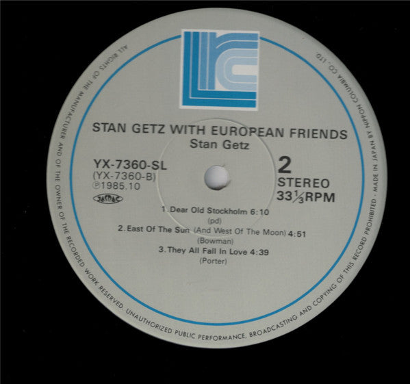 Stan Getz - With European Friends (LP, Comp)