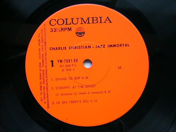 Charlie Christian - Jazz Immortal (LP, Album, Mono, RE)