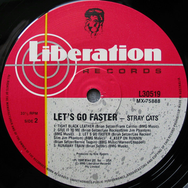 Stray Cats - Let's Go Faster (LP, Album)