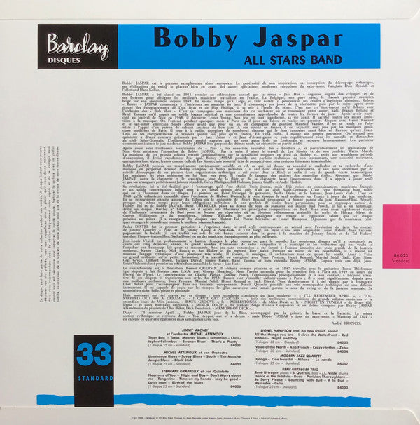 Bobby Jaspar - Modern Jazz Au Club Saint Germain(LP, Album, Mono, L...
