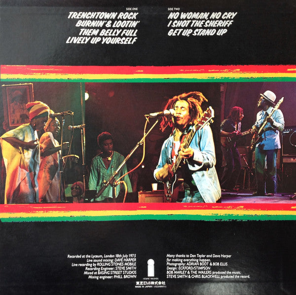 Bob Marley & The Wailers - Live! = ライヴ!(LP, Album)