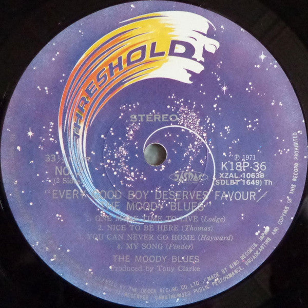 The Moody Blues - Every Good Boy Deserves Favour (LP, Album, RE, Gat)