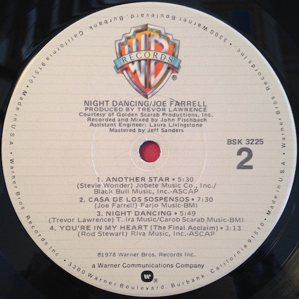 Joe Farrell - Night Dancing (LP, Album, Los)