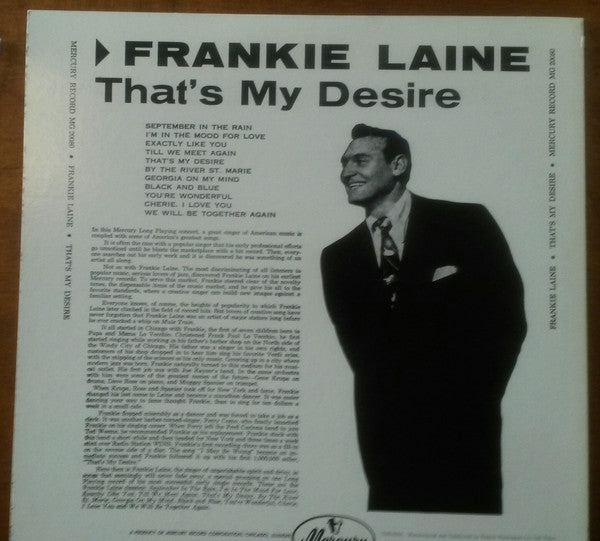 Frankie Laine - That's My Desire (LP, Album, Comp, Mono, Ltd, RE)