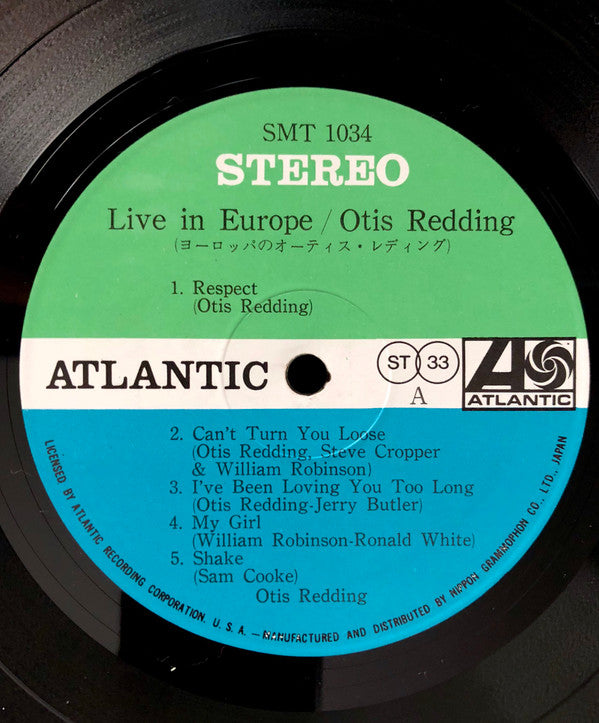 Otis Redding - Otis Redding Live In Europe (LP, Album)