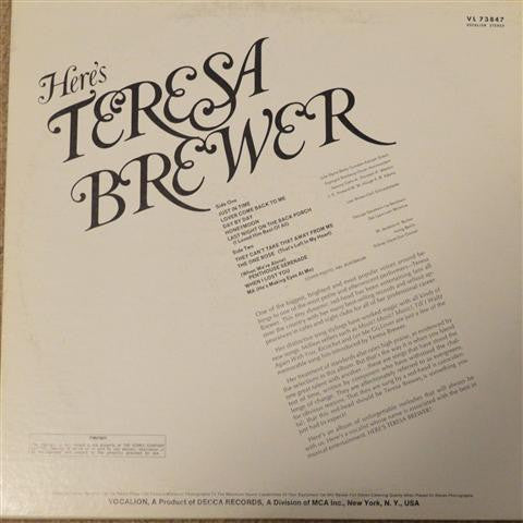 Teresa Brewer - Here's Teresa Brewer (LP)