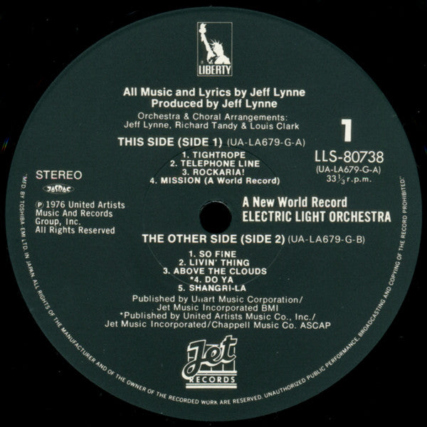Electric Light Orchestra - A New World Record (LP, Album)