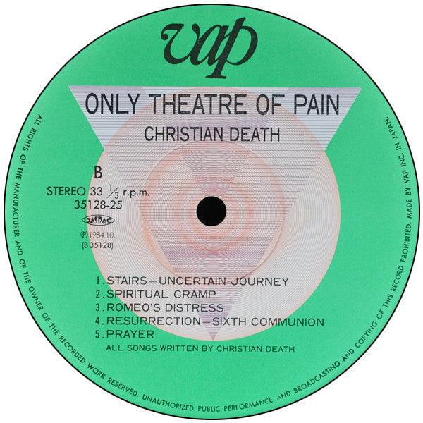Christian Death - Only Theatre Of Pain (LP, Album)