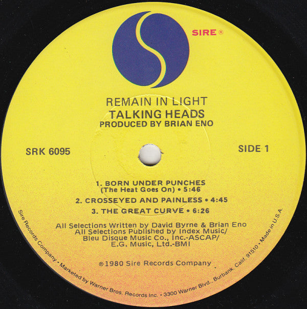 Talkingheads* - Remain In Light (LP, Album, Los)
