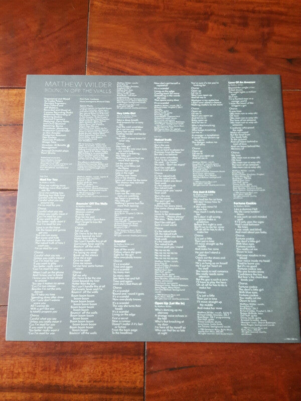 Matthew Wilder - Bouncin' Off The Walls (LP, Album)