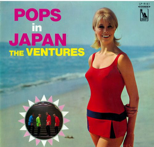 The Ventures - Pops In Japan (LP, Album, Red)