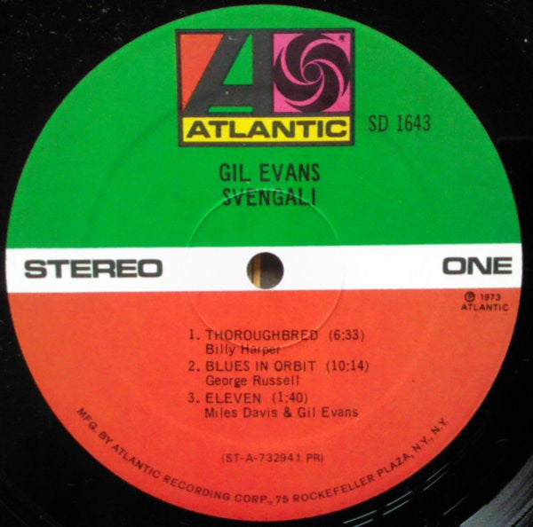 Gil Evans - Svengali (LP, Album, PR)
