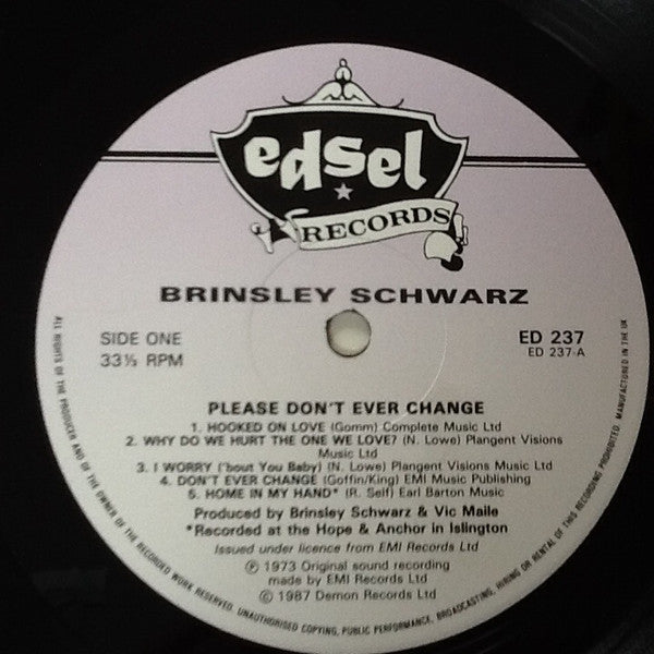 Brinsley Schwarz - Please Don't Ever Change (LP, Album, RE)