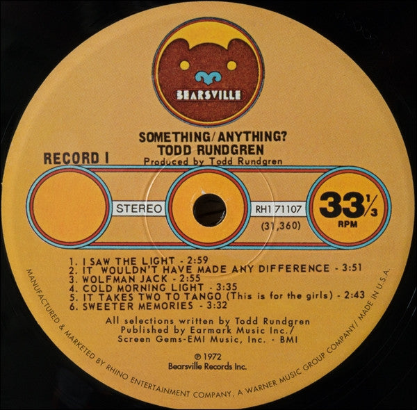 Todd Rundgren - Something / Anything ? (2xLP, Album, RE, 180)
