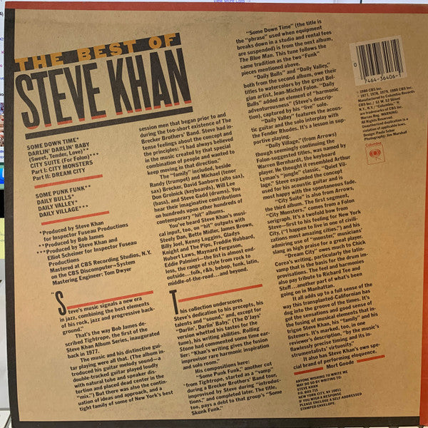 Steve Khan - The Best Of Steve Khan (LP, Comp, Pit)