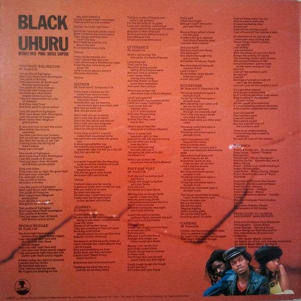 Black Uhuru - Red (LP, Album)