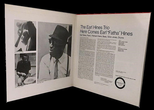 The Earl Hines Trio - Here Comes Earl ""Fatha"" Hines (LP, Album, RE)