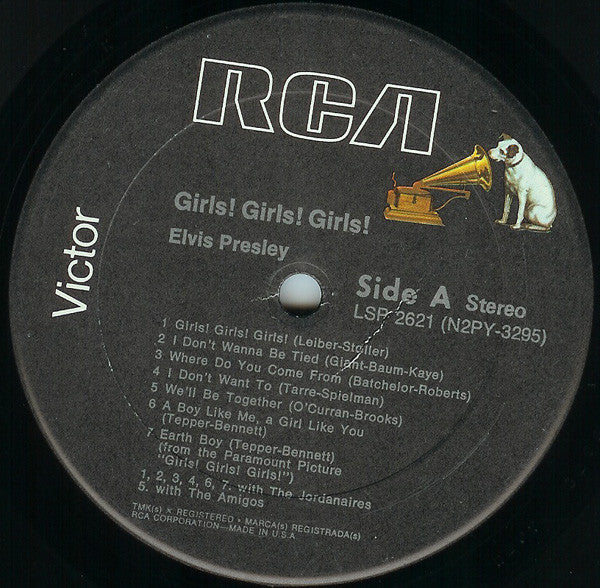 Elvis Presley - Girls! Girls! Girls! (LP, Album, RP)