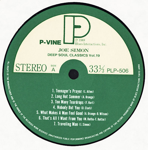 Joe Simon - You Keep Me Hangin' On (LP, Comp)