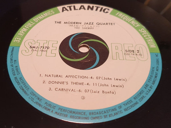 The Modern Jazz Quartet - The Sheriff (LP, Album)