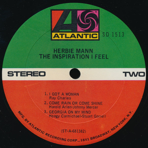Herbie Mann - The Inspiration I Feel (LP, Album)