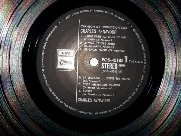 Charles Aznavour - Chanson Best Collection 1500 (LP, Comp)