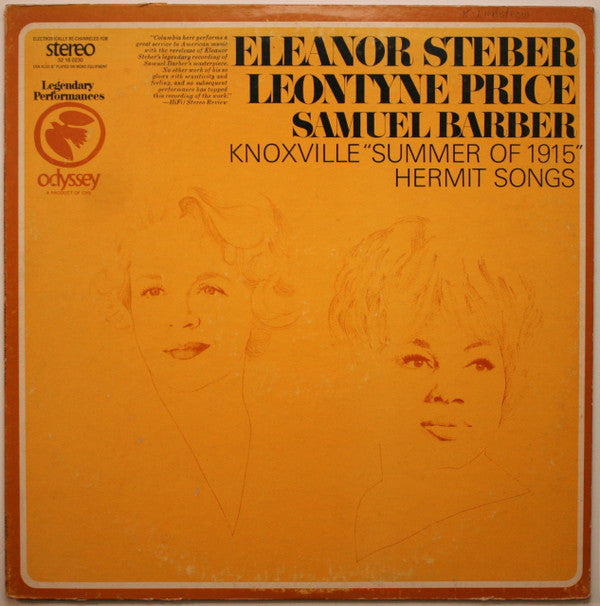 Samuel Barber - Knoxville ""Summer Of 1915"" / Hermit Songs(LP)
