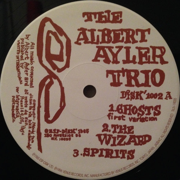 Albert Ayler Trio - Spiritual Unity (LP, Album, RE)