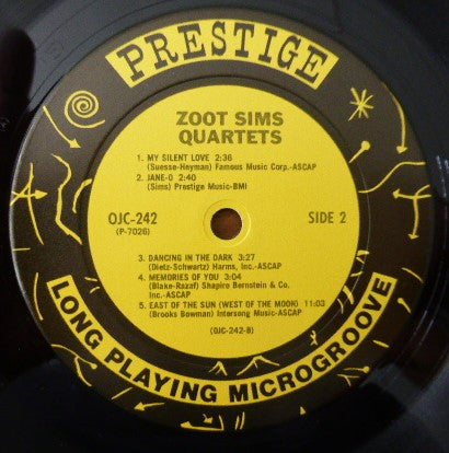 Zoot Sims - Quartets (LP, Album, RE)