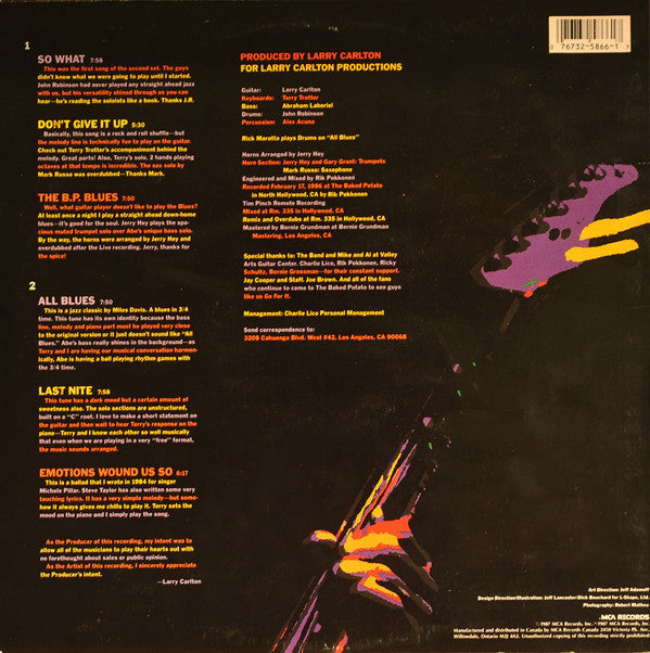 Larry Carlton - Last Nite (LP, Album)