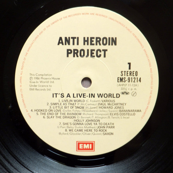 The Anti-Heroin Project - It's A Live-In World (LP, Comp)