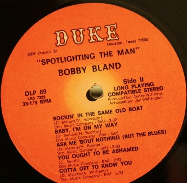 Bobby Bland - Spotlighting The Man (LP, Album)